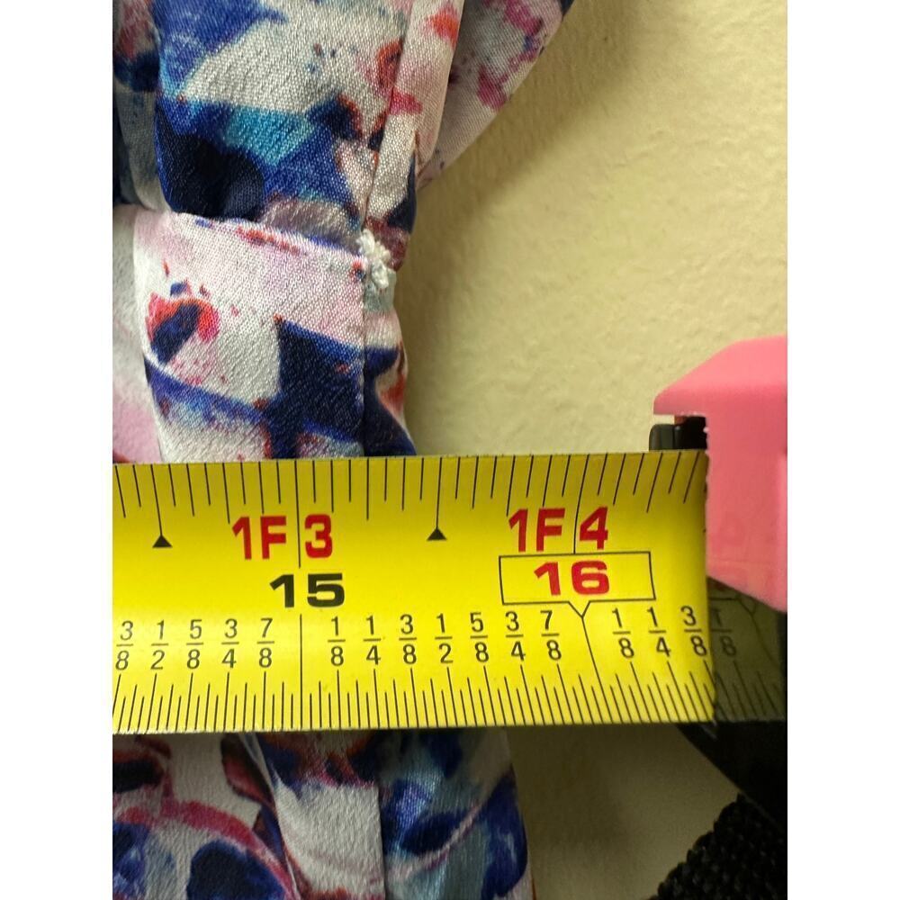 Guess Women's Colorful Halter Neck Tropical Vacation Flowy Mini Dress Size 10 - Picture 11 of 15